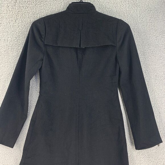 Mike Gonzalez Womens Coat Jacket Wool Blend Silk Lining Small Black - Picture 10 of 16